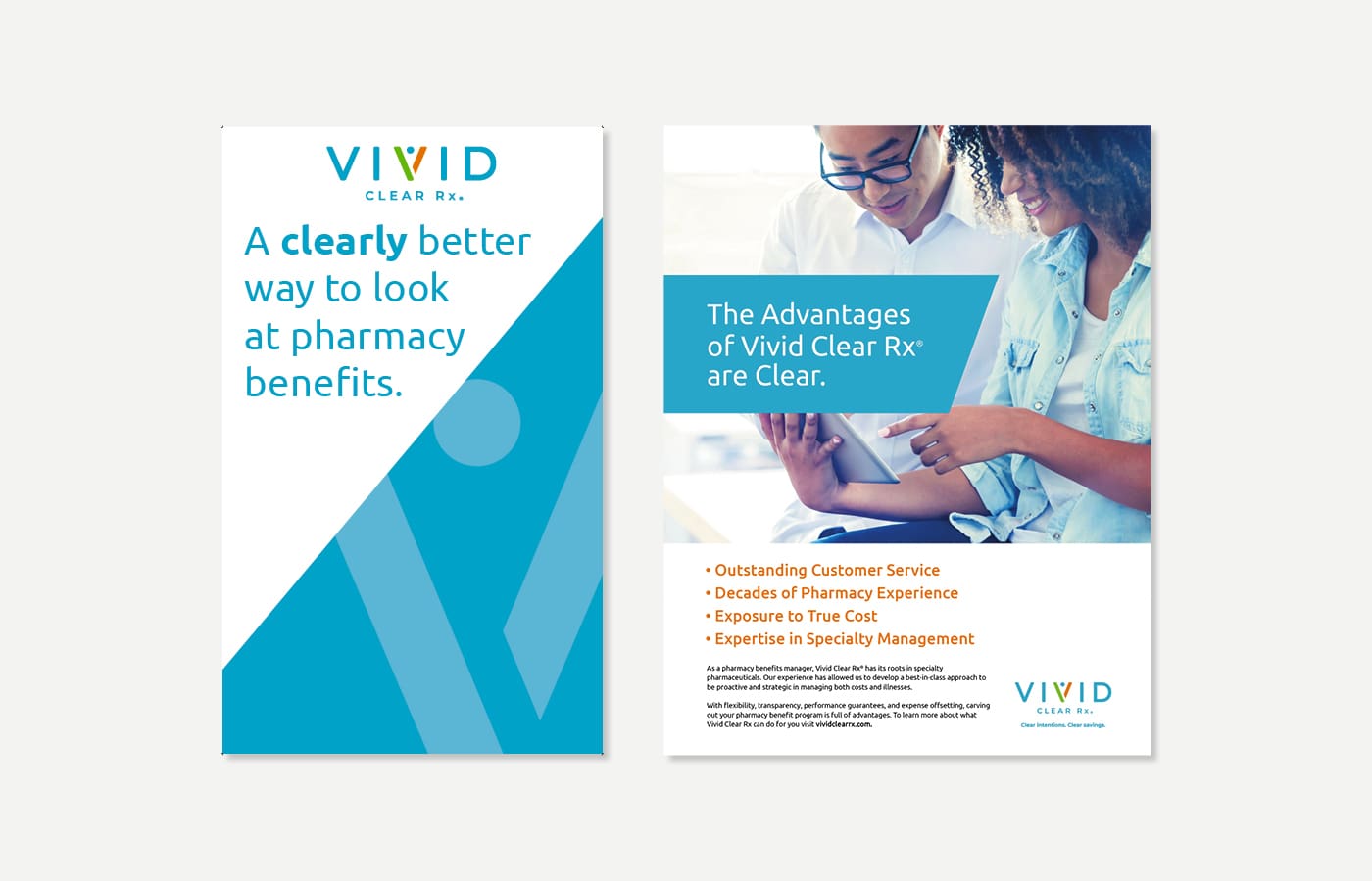 Vivid Clear Rx Print materials
