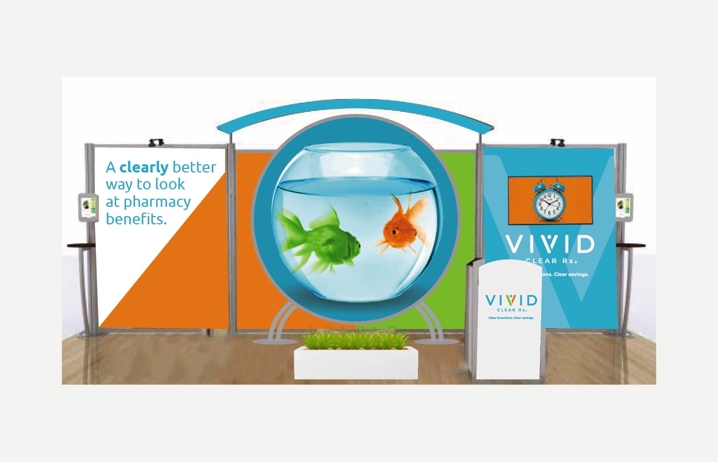 Vivid Clear Rx Expo materials