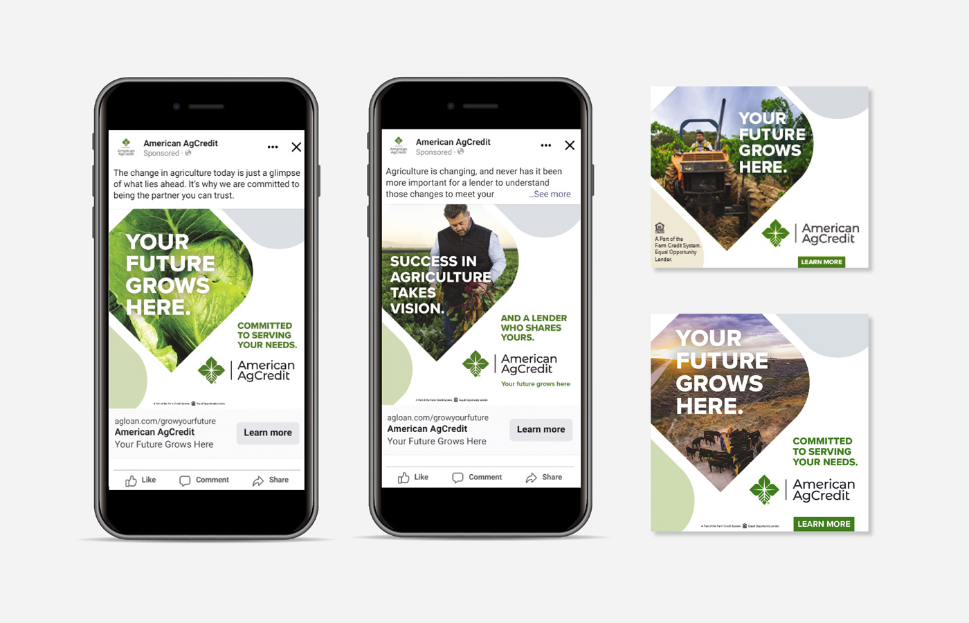 American Ag Credit Social and Print advertising Image
