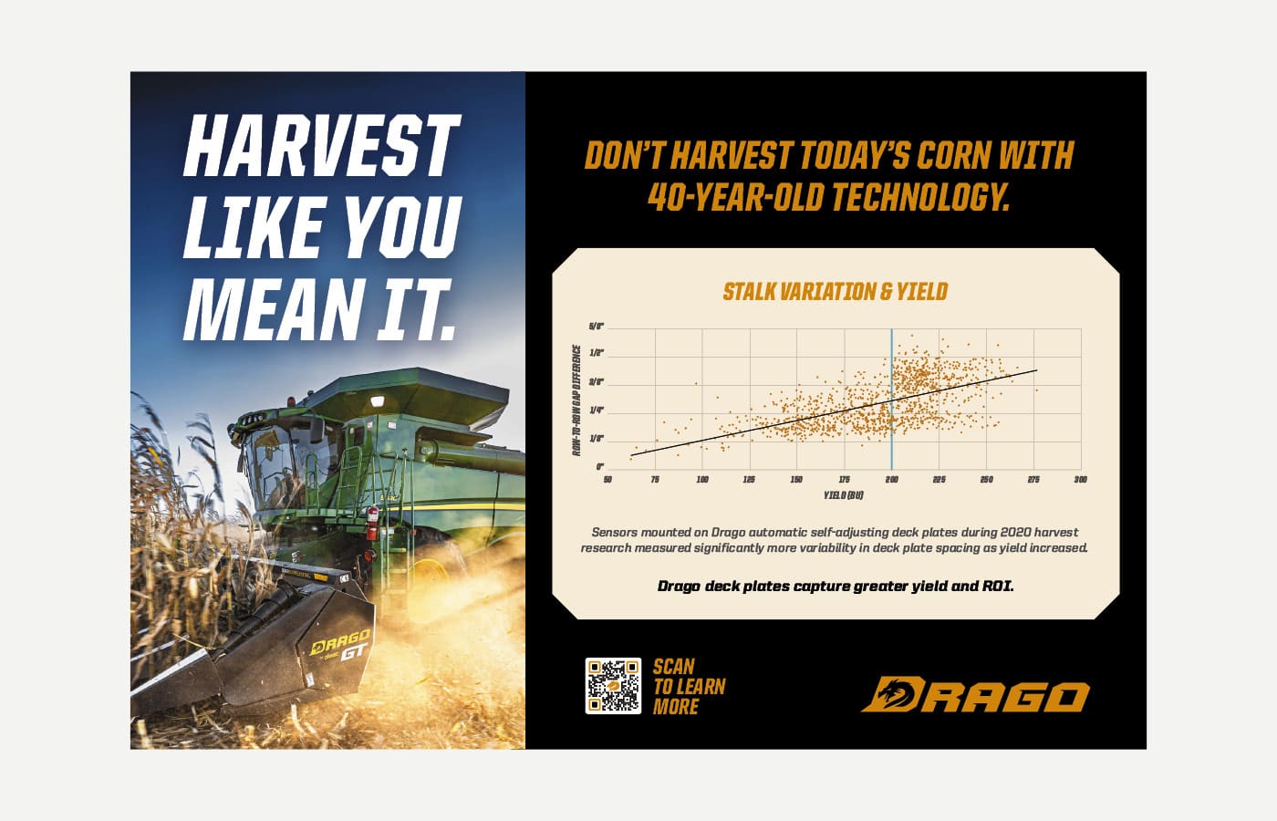 Drago Harvest Campaign Postcard