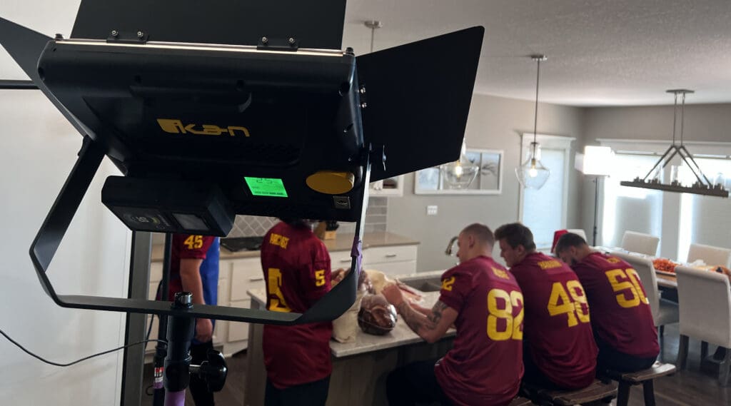 Behind the scenes of filming a nine-week video series.